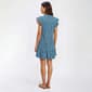 Womens Sami & Jo Sleeveless Geo Henley Ruffle Hem Shift Dress - image 3