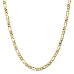 Mens Gold Classics(tm) 10kt. 5.35mm 22in. Semi-Solid Figaro Chain