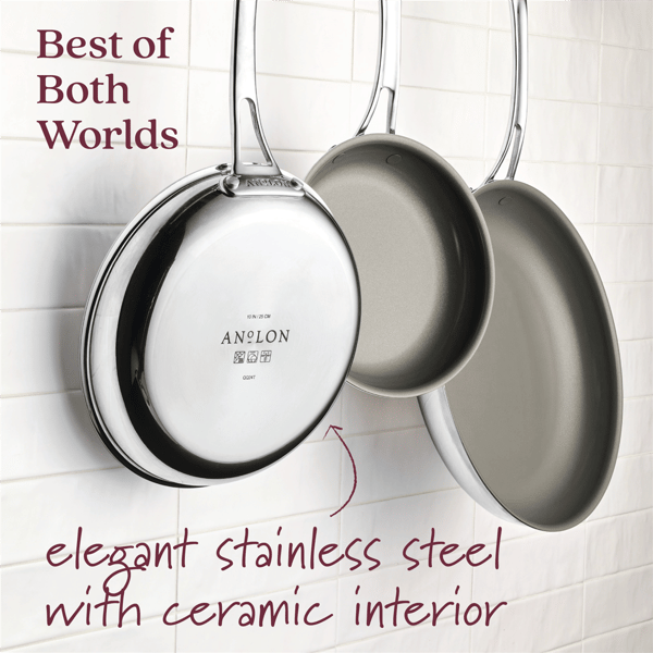 Anolon® EverLast Ceramic Nonstick 3pc. Frying Pan Set