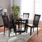 Baxton Studio Sasa Dark Brown Wood 5pc. Dining Set - image 7