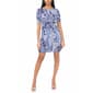 Womens MSK Puff Sleeve Paisley A-Line Dress - image 1