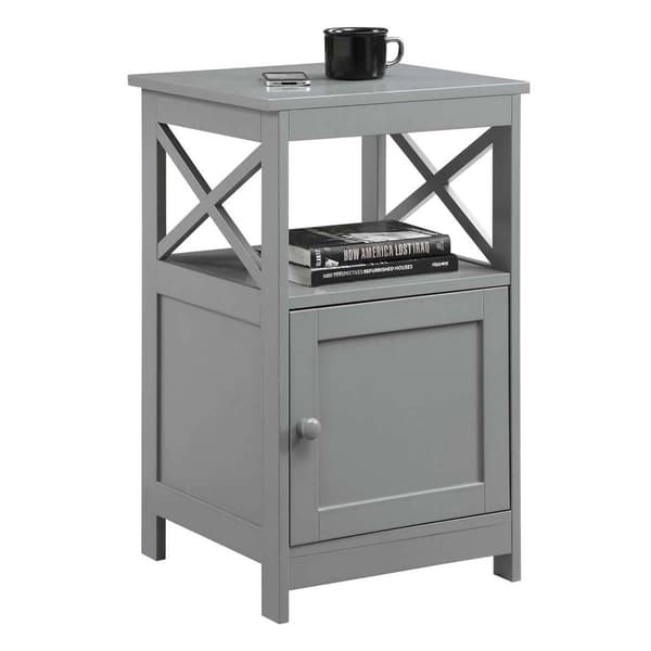 Convenience Concepts Oxford End Table w/ Storage Cabinet