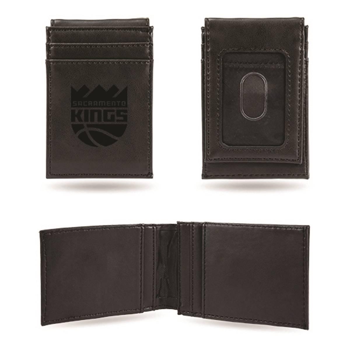 Mens NBA Sacramento Kings Faux Leather Front Pocket Wallet