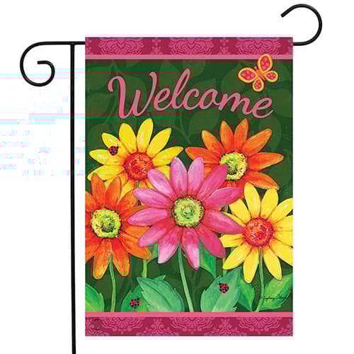 Briarwood Lane Welcome Daisies Garden Flag