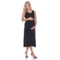 Plus Size White Mark Tiered Maternity Midi Dress - image 1