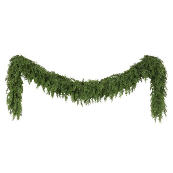 Puleo International 9ft. Artificial PE Cedar Garland - image 