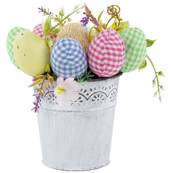 Northlight Seasonal Colorful Eggs Potted Easter Décor