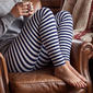 Womens LANDS'' END Stripe Full Length Legging Pants - image 5