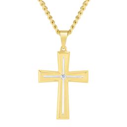 Mens Gentlemen''s Classics(tm) Lab Grown Diamond Cross Pendant