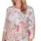 Womens Alfred Dunner Classics 3/4 Sleeve Paisley Floral Blouse - image 5