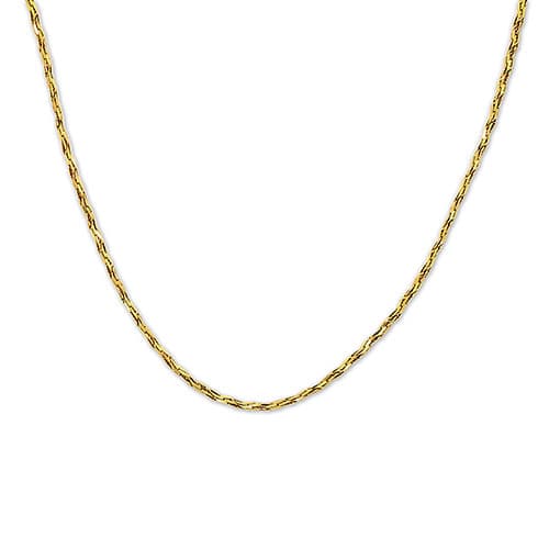 Gold Over Silver 18in. Tornado Chain Necklace - image 