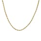Gold Over Silver 18in. Tornado Chain Necklace - image 1