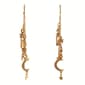 Ashley Gold-Tone Crystal Stars & Moon Drop Earrings - image 1