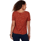 Petite Emaline Key Items Short Sleeve Abstract Tie Hem Blouse - image 2
