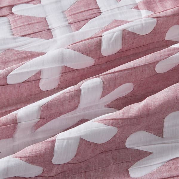 FreshFolds Nino 3pc. Patchwork Stitched Snowflake Quilt Set