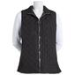 Womens Architect&#40;R&#41; Full Zip Basic Quilted Vest w/Rib Side Panel - image 1