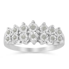 Endless Affection&#40;tm&#41; 1/4ctw. Rose-Cut 2-Row Diamond Band Ring