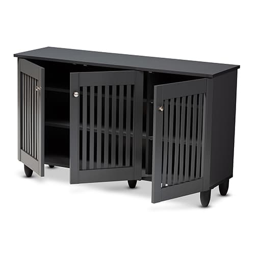 Baxton Studio Fernanda Wide Shoe Storage Cabinet