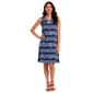 Womens Perceptions Sleeveless Floral Geometric Shift Dress - image 1