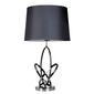 Elegant Designs Mod Art Polished Chrome Table Lamp w/Black Shade - image 1
