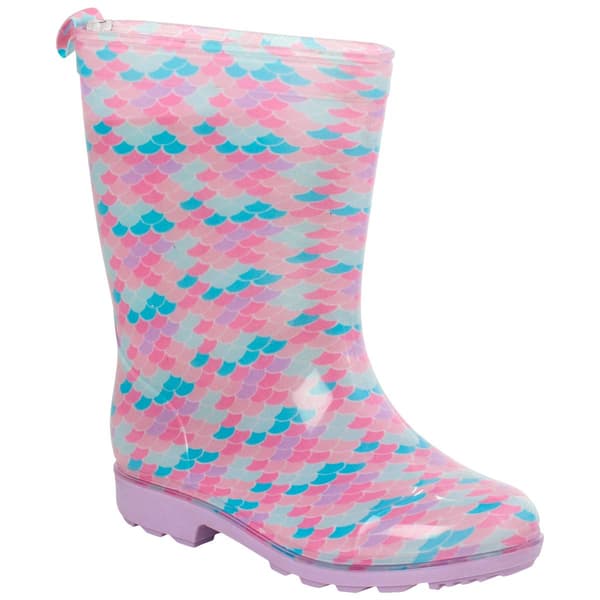 Big Girls Capelli(R) New York Mermaid Scale Jelly Rain Boots