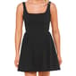 Juniors Emerald Sundae Scuba Crepe V-Drop Waist Skater Dress - image 3
