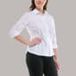 Womens Zac & Rachel 3/4 Sleeve Mini Hearts Casual Button Down - image 3