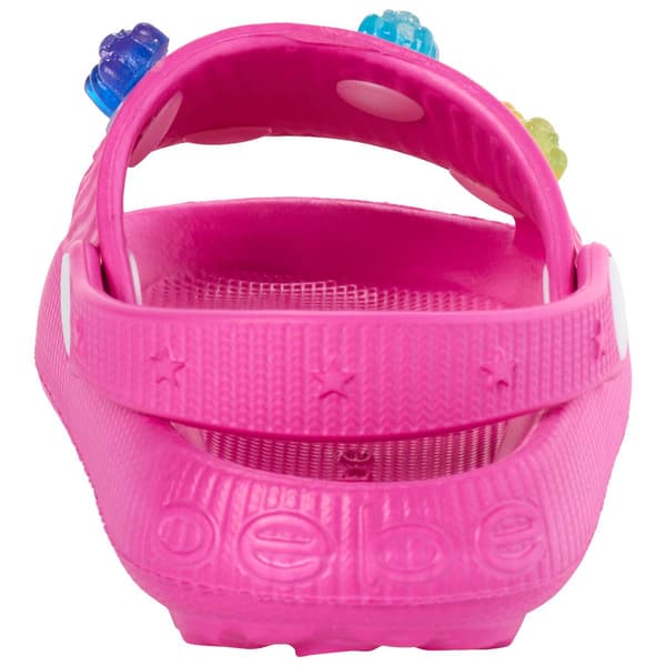 Little Girls Bebe Slide Sandals with Gummy Bear Charms