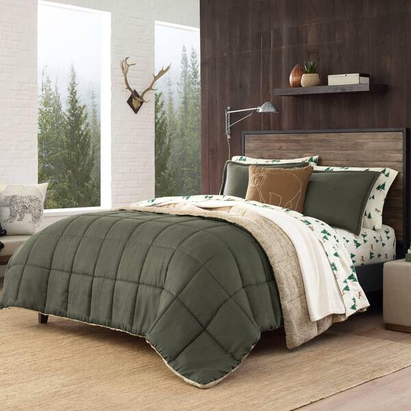 Eddie Bauer Sherwood Green Comforter Set - image 