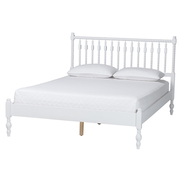 Baxton Studio Callison Spindle Farmhouse Platform Full Bed