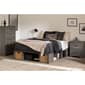 South Shore Prairie Full Storage Bed w/Baskets Gray Maple - image 3