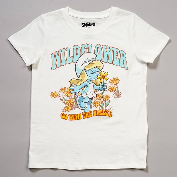 Girls (7-16) The Smurfs Smurfette Wildflower Tee