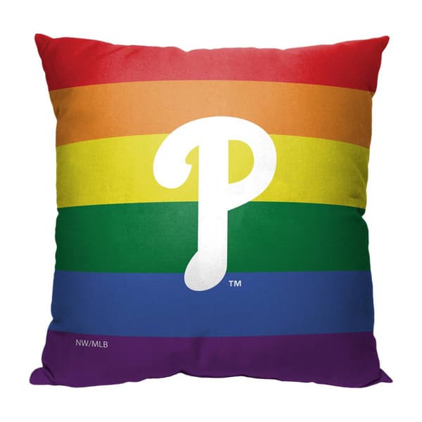 Northwest Philadelphia Phillies Pride Throw Pillow - 18x18 - image 
