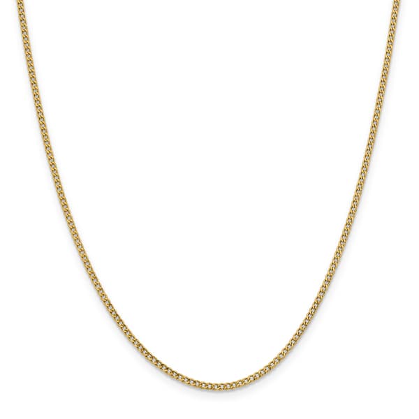 Gold Classics&#8482; 1.85mm. 14kt. Semi Solid Curb Link Anklet