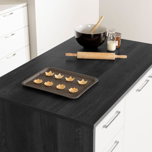 South Shore Myro Gray Oak Kitchen Island