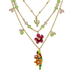 Betsey Johnson Parrot Layered Necklace