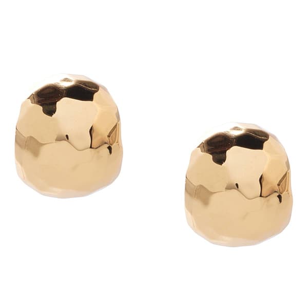 Design Collection Gold-Tone Faceted Earrings - image 