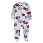 Baby Boy &#40;NB-9M&#41; Carters&#40;R&#41; Firetruck Two Way Zip Fleece Sleeper - image 1