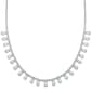 Splendere Sterling Silver Cubic Zirconia Baguette Bib Necklace - image 1