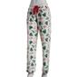 Womens Rene Rofe Pine Cones & Berries Stretch Velour Pajama Pants - image 1