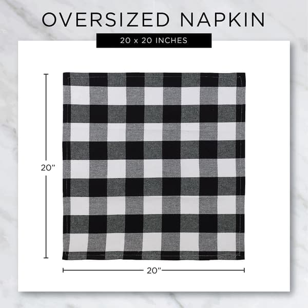 DII® Design Imports Buffalo Check Napkins - Set of 6