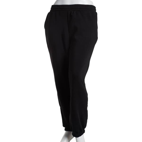 Juniors Plus Moral Society Solid Basic Fleece Joggers