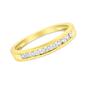 Haus of Brilliance Gold Over Silver 1/4ctw. Diamond Wedding Band - image 2