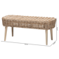 bali & pari Raisa Modern Bohemian Accent Bench - image 9