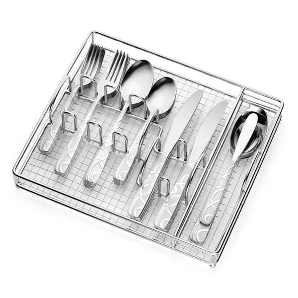 Cambridge&#40;R&#41; Conquest Sand 45pc. Flatware Set w/Caddy - image 
