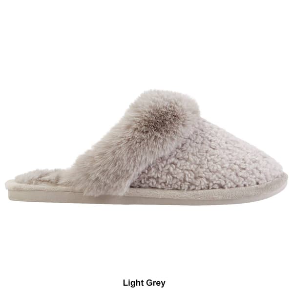 Womens Aerosole Cozy Faux Fur Clog Slippers