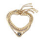 Steve Madden Set of 4 Slider & Chain Bracelet Set - image 1