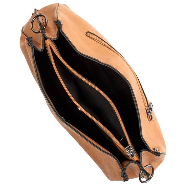 Sam & Hadley Triple Compartment Riveted Strap Crossbody