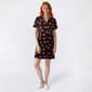 Juniors Betty Boop Cherries Short Sleeve Notch Collar Nightshirt - image 1