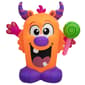 4.5ft. Inflatable Playful Monster Holding Candy - image 1